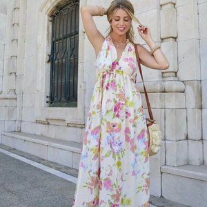 Zara Floral Print Flowy Dress